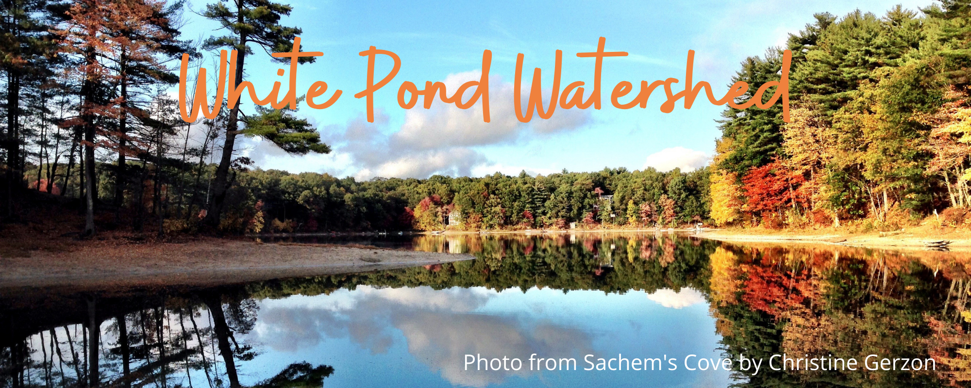 White Pond watershed, Photo from Sachem's Cove by Christine Gerzon
