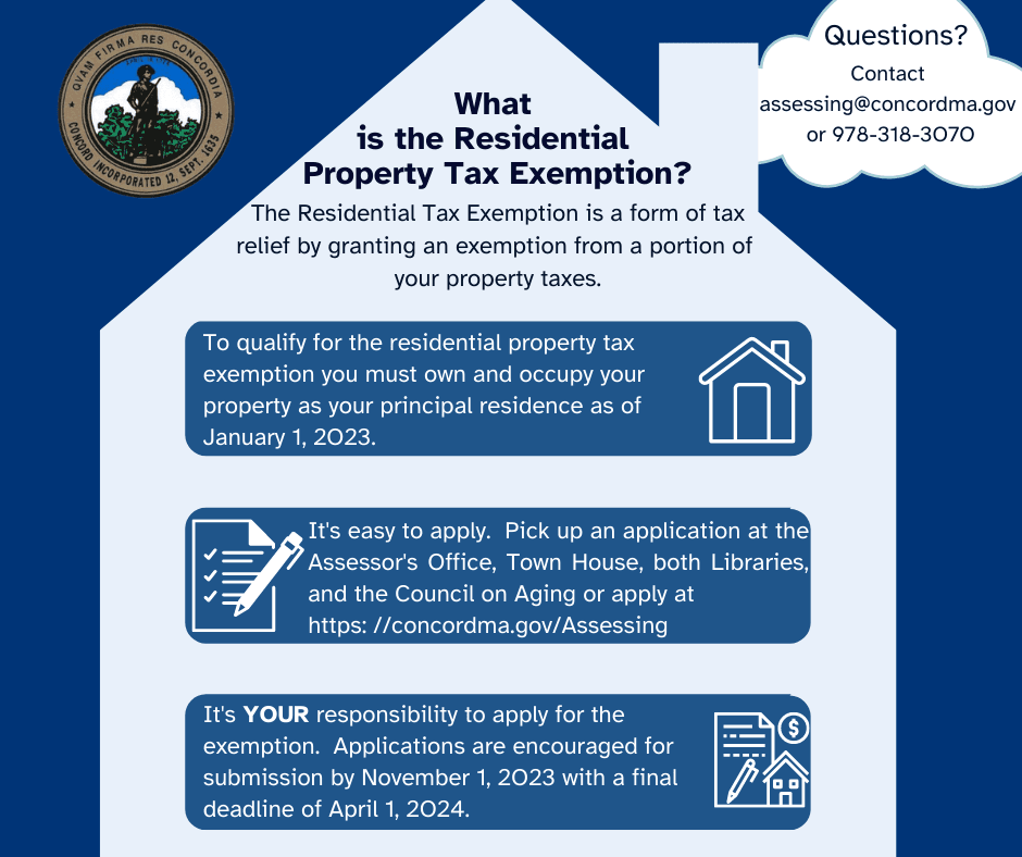 Residential Property Tax Exemption House Graphic