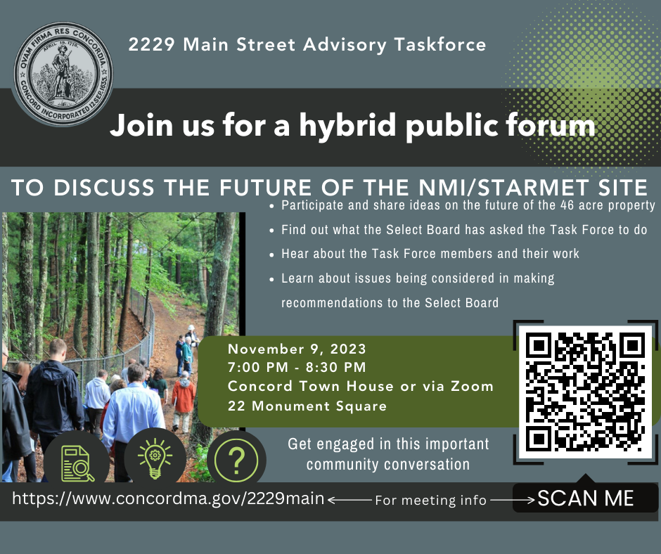 2229 Public Info Session on the NMI/Starmet Property Nov. 9, 2023 at 7 PM
