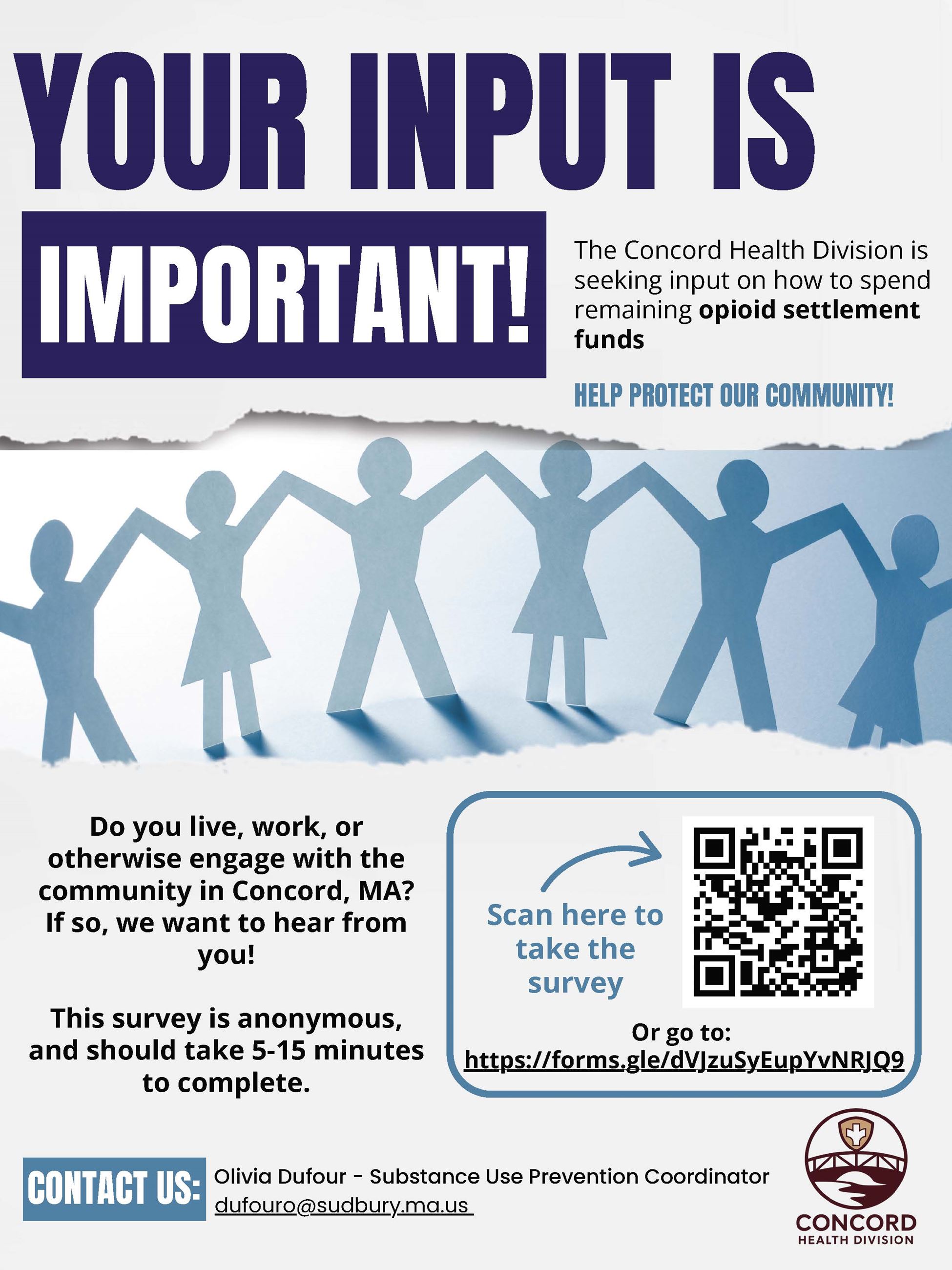 Take the Survey:  Opioid Settlement Fund Use Feedback