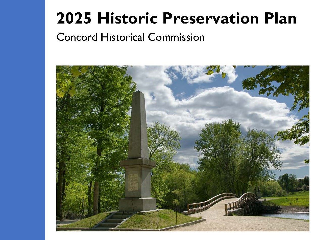 Concord 2025 Historic Preservation Plan COVER 