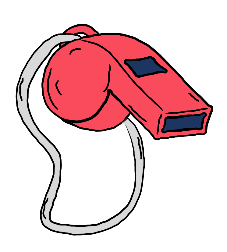 Emergency Preparedness Red Whistle 
