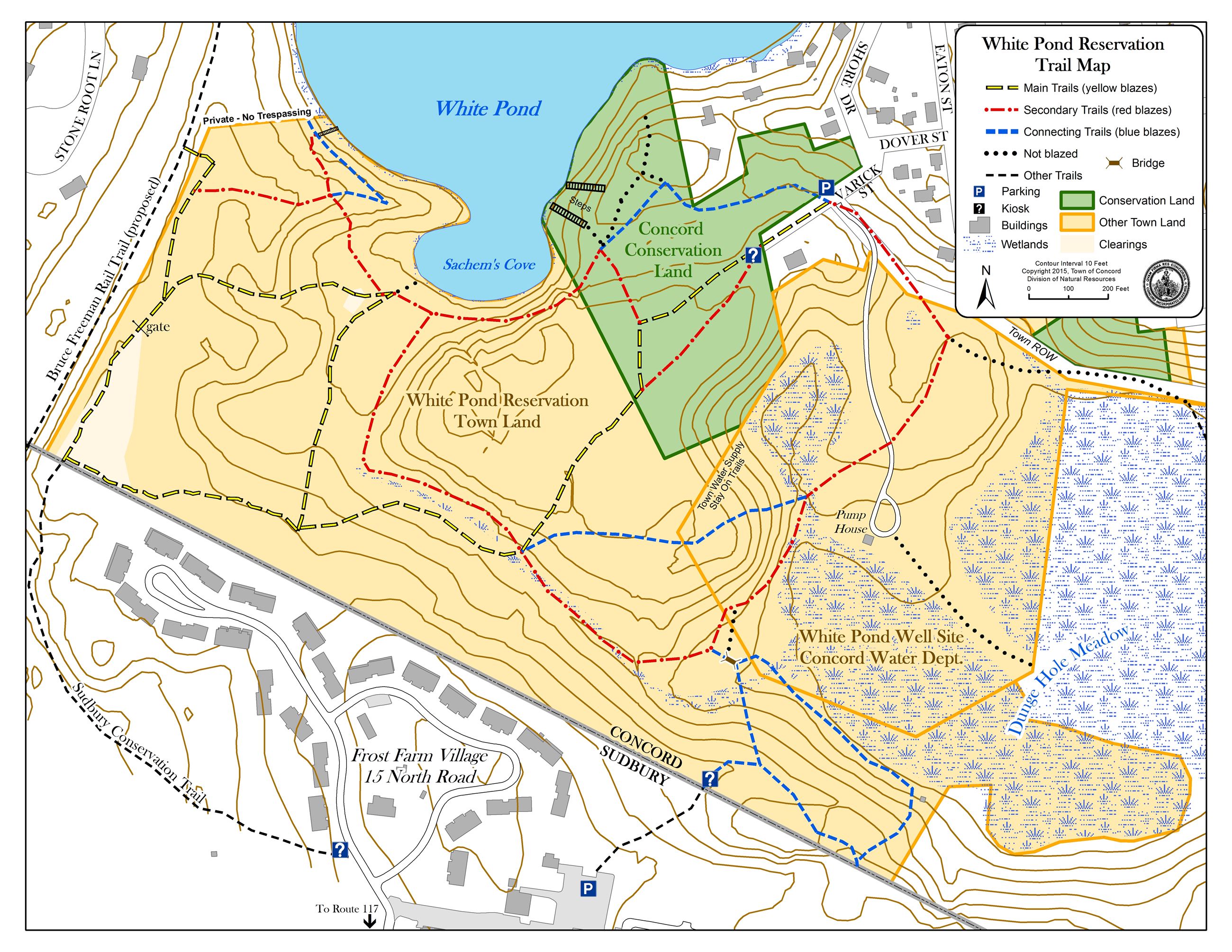 White Pond Trail Map
