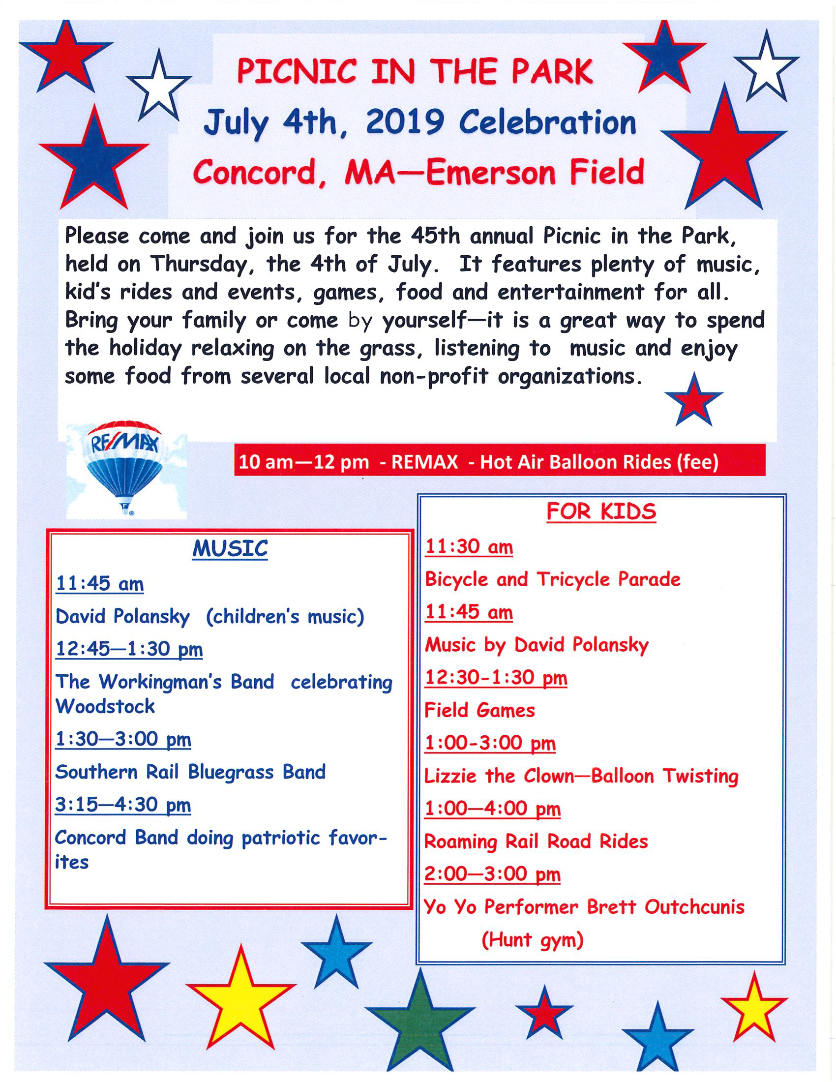 Picnic in the Park 2019