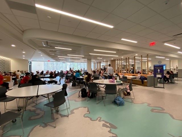 Cafeteria at new CMS