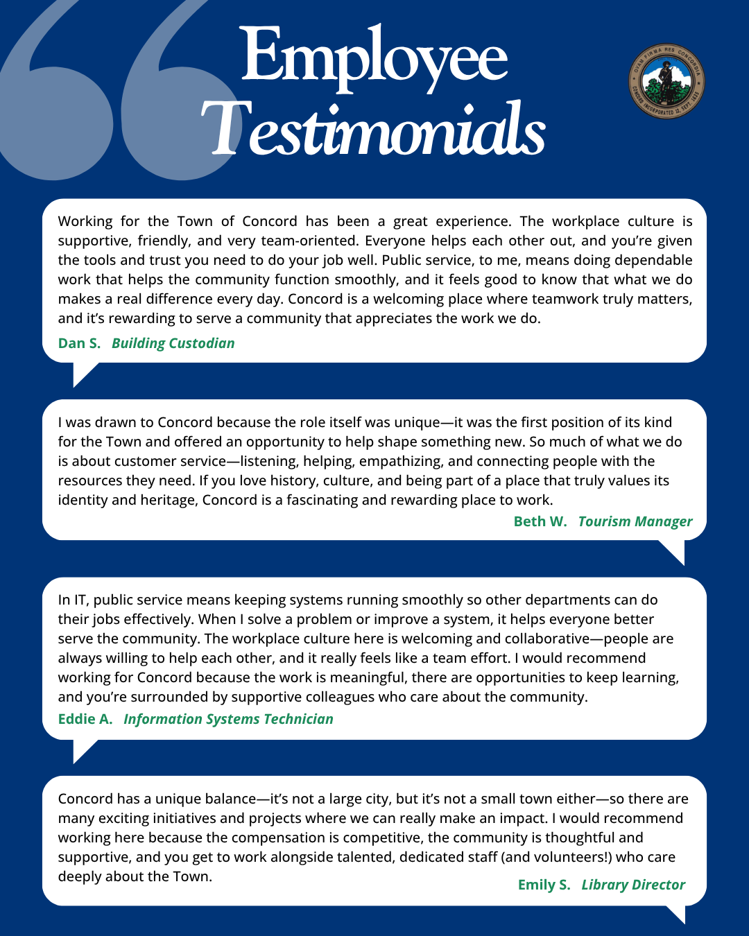 Employee Testimonials